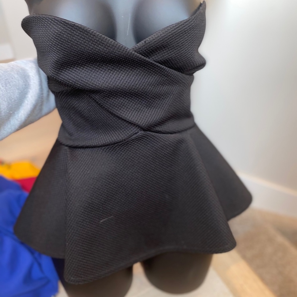 Strapless Peplum